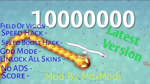 Snake.io Mod Menu - Speed Hack,God Mode,Unlock All Skins And More — By MaxMods