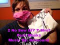 2 Easy No Sew DIY T-Shirt Masks, just scissors and a t-shirt!