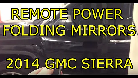 [HOW TO] Use your Key FOB to Auto Fold Power Mirrors - 2014-2018 GMC Sierra (Easy)