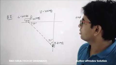 Lecture-14: Doppler effect question on perpendicular track by RKH Sir