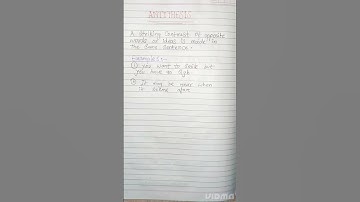 ANTITHESIS (Figure Of Speech) English Grammar (@dazytv.7546 )