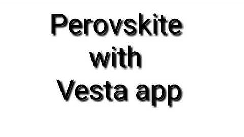 Perovskite Crystal Structure with VESTA