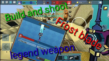 #BGtube Prize Build and shoot:power of frost blade[Blockman go:blocky mobs]