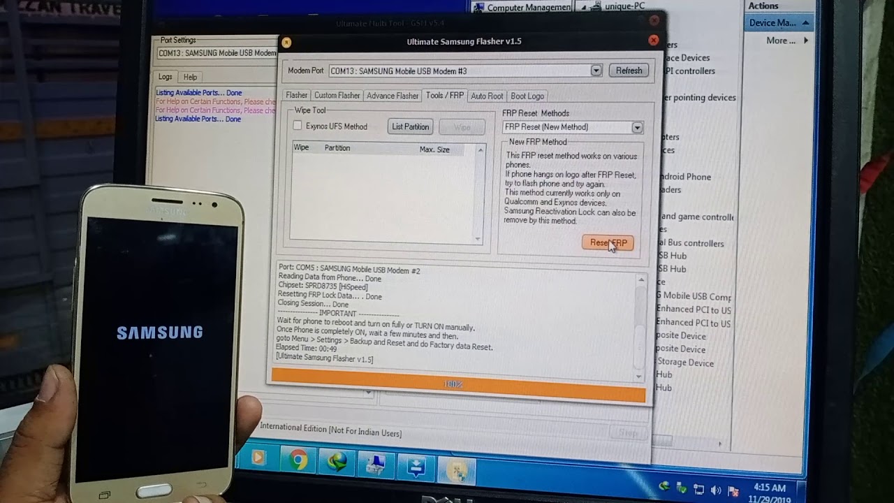 Samsung j210f FRP Easy methad  by umt dongle. Unique mobile klinik sikar