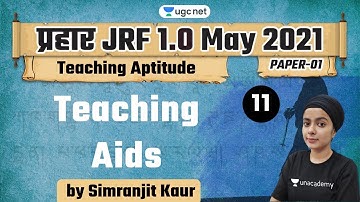 10:00 AM - JRF 1.0 May 2021 | Teaching Aptitude by Simranjit Kaur | Teaching Aids