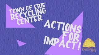 Recycling Center Reminders