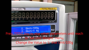 ACOM SCALE NETS parameter setting manually