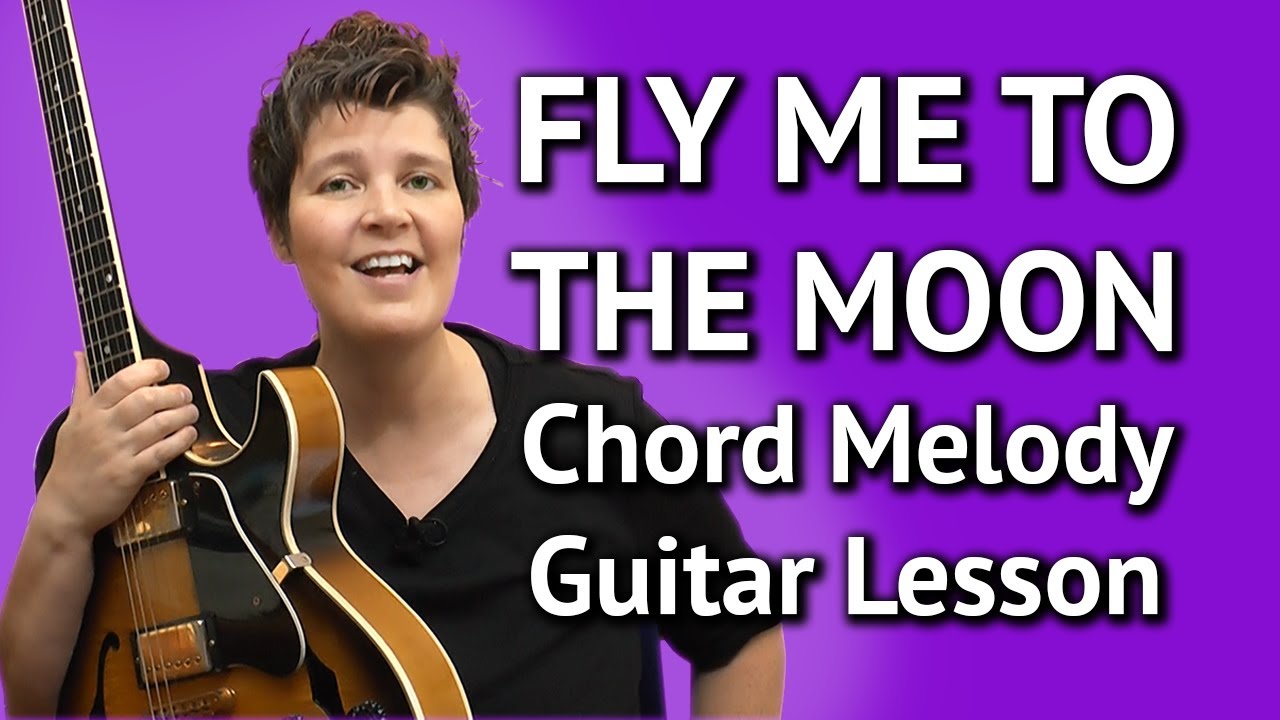 FLY ME TO THE MOON easy CHORD MELODY LESSON Fly Me To The Moon