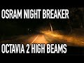 OSRAM Night Breaker Laser vs OEM in Octavia II (high beams)
