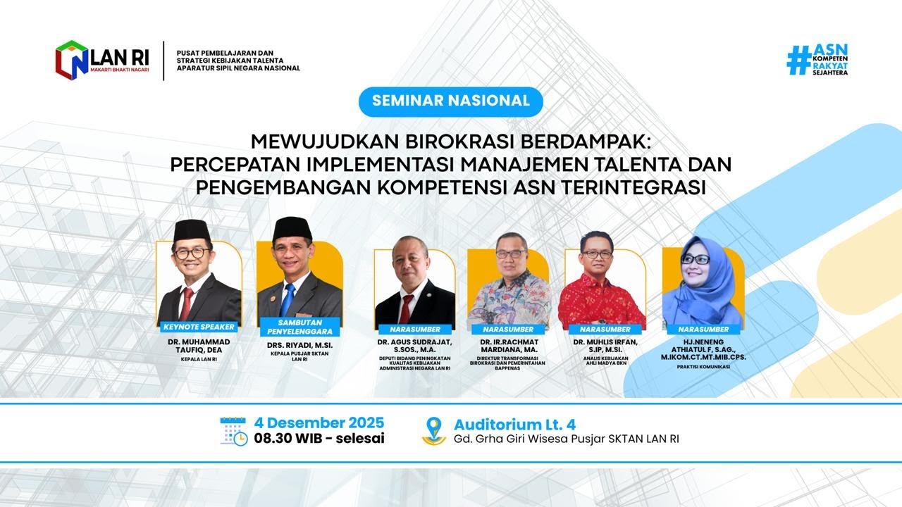 Seminar Nasional Pusjar SKTAN LAN RI