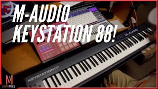 New M-audio Keystation 88 MKII Unboxing and Review