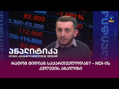 რატომ მიდიან საქართველოდან? – NDI-ის კვლევის ანალიზი
