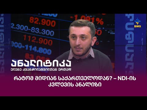 რატომ მიდიან საქართველოდან? – NDI-ის კვლევის ანალიზი