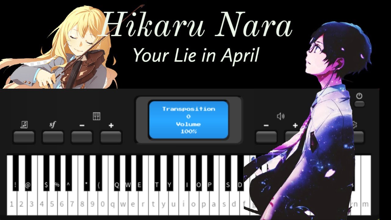 Virtual Piano] Hikaru Nara - Your Lie In April (Theisther Arr.) 