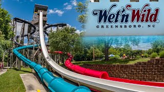 Water Slides at Wet 'n Wild Emerald Pointe Greensboro 2022 POV