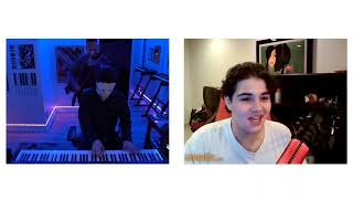 Joji - Glimpse of Us Piano and violin cover by Marcus Veltri and Rob Landes on OMEGLE видео