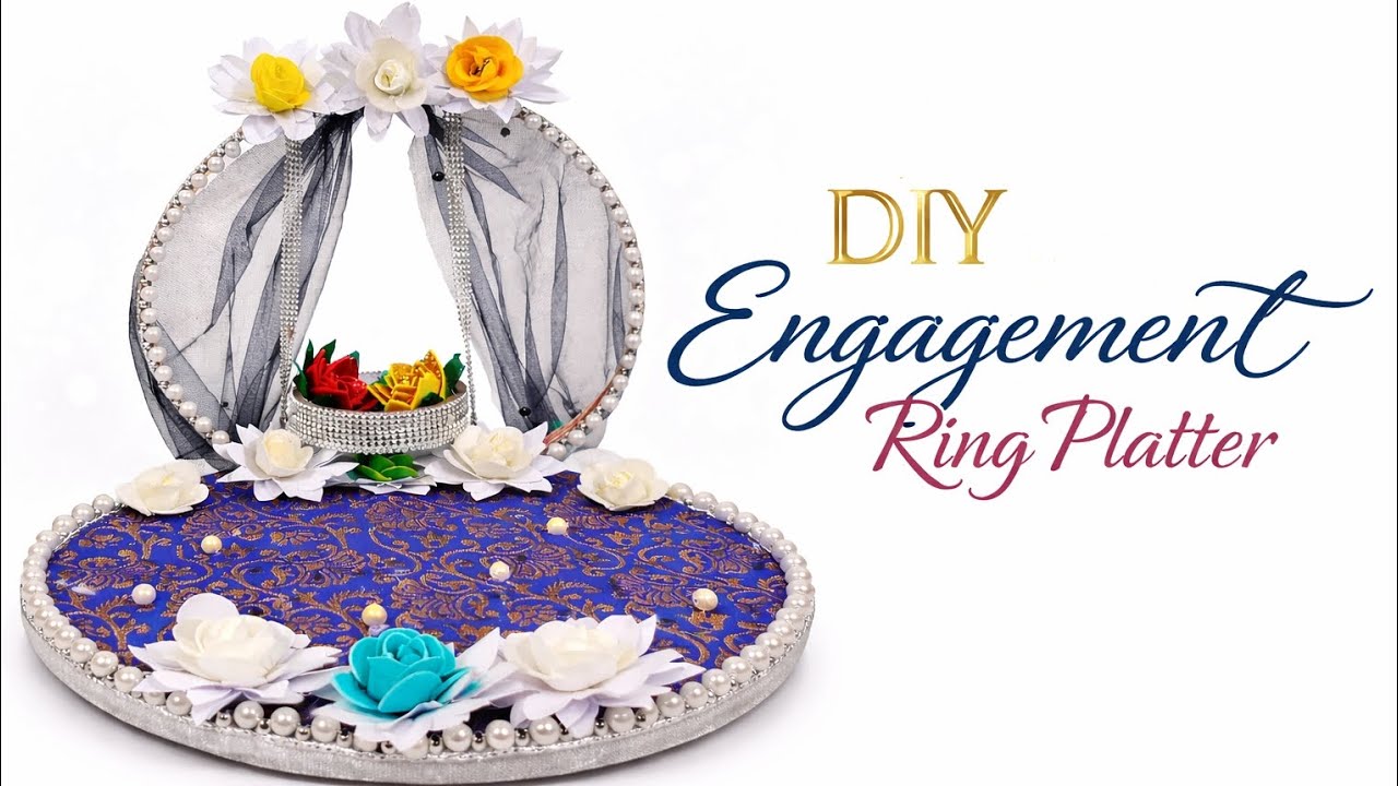 DIY Engagement Ring Platter | Easy Wedding Ring Tray Decoration