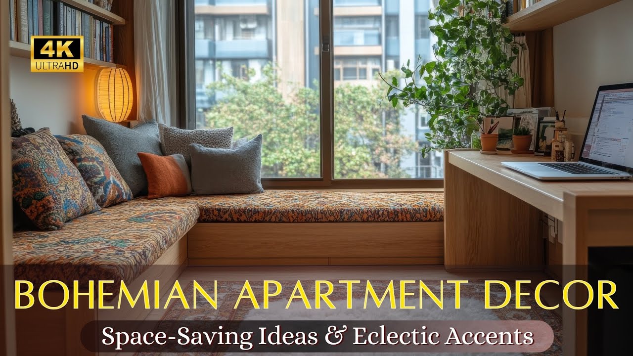 Picture Idea: Bohemian Apartment Decor Neutral Tones Space Saving Ideas With Cozy