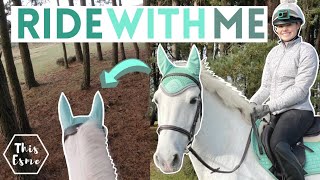 GoPro Ride a Horse in the Forest with Me! AD Groom Tack Up and Get Ready with Me | This Esme