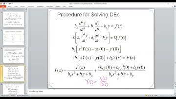 Laplace Transformation used in Determining solution of CCLODE Part 2