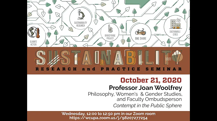 Fall 2020 Sustainability Research and Practice Seminar Series - Week 8