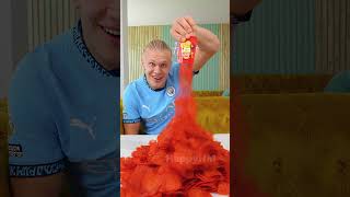 The Tiny Chip Bag Never Stops Pouring… Mbappé Got Robbed 🍟💀 #shorts  #mbappe #haaland