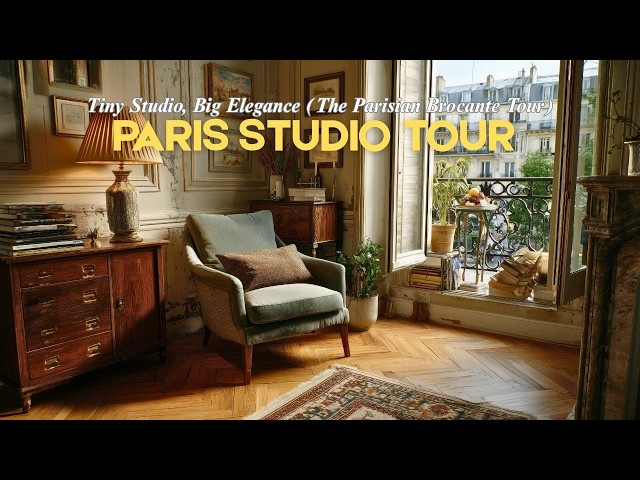 Tiny Parisian Apartment Tour | The Elegance of 1920s Brocante