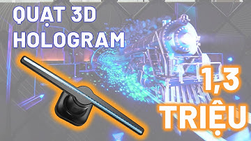Quạt 3D Hologram cực thú vị: giá 1,3 triệu nhưng xem được cả video.