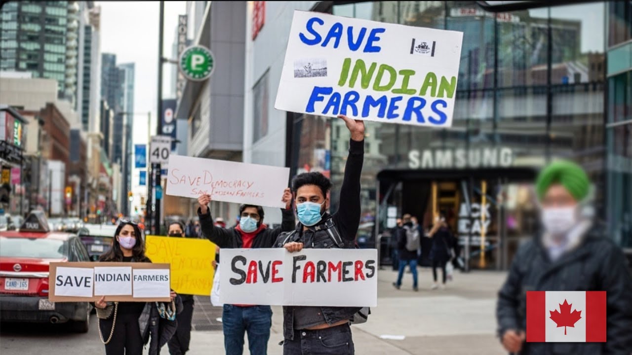 Protest in support of Farmers Toronto Canada YouTube