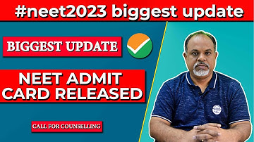 NEET 2023 Admit Card Released By NTA | #nta #neet2023 #neetlatestupdate #ntaneet