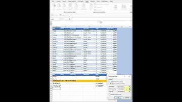 Filter using multiple criteria using the Advanced Filter feature