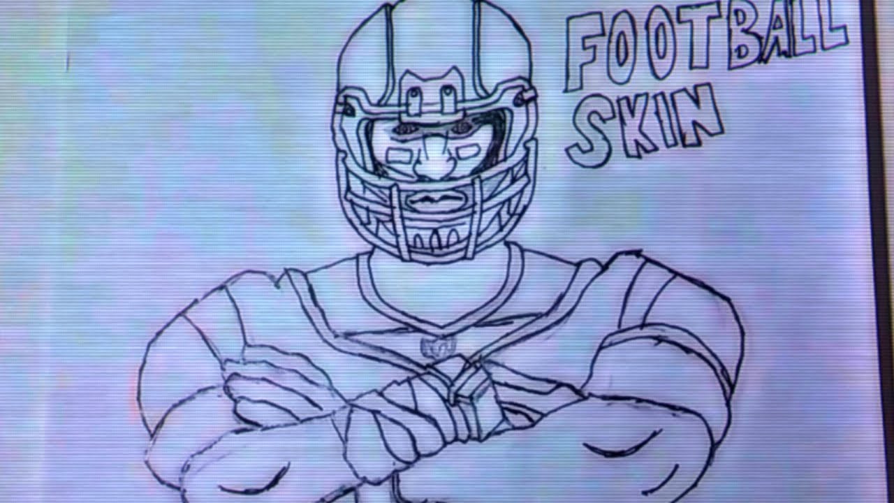 FORTNITE FOOTBALL SKIN SPEED DRAW!!! YouTube