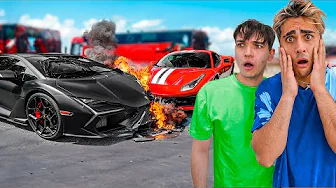 We CRASHED Our Supercars During A Race!
