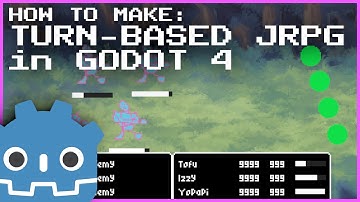 How To Make a 2D Turn-Based JRPG in Godot 4 -- Pt 3: Battle, ATB, Cursor, Menus, GUI, RPG Tutorial
