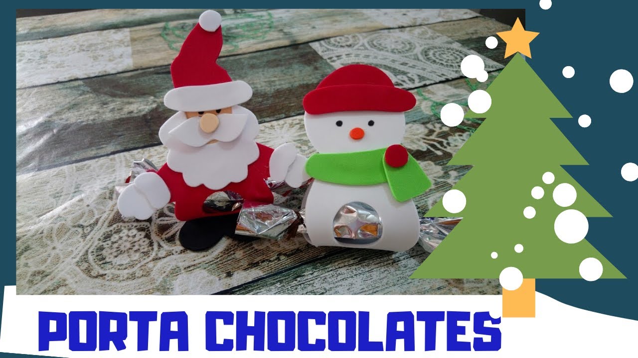DIY ⛄🌲#dulcerosnavideños (#Bombones #Navideños) 🎄 de Santa y de Nieve muy sencillos de hacer - YouTube