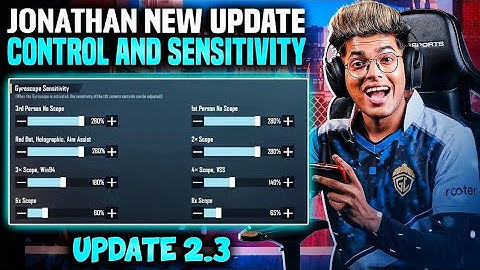 JONATHAN NEW SENSITIVITY 2022 WITH SENSI CODE | COMPETITIVE PLAYER BEST SENSITIVITY SETTINGS