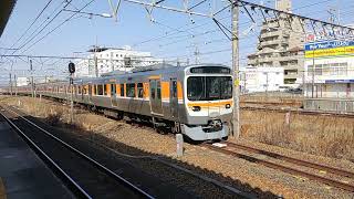 JR中央本線315系 高蔵寺駅到着 JR Central Chuo Main Line 315 series EMU
