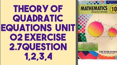 Class 10th maths exercise 2.7 question 1