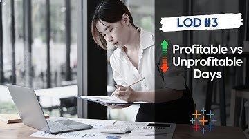 LOD #3 - Daily Profit KPI - Percentage of Profitable vs Unprofitable Days  #Tableau Level of Detail