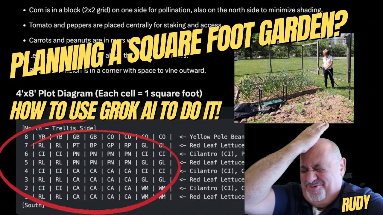 How To Plan Your Perfect Square Foot Garden with Grok AI!