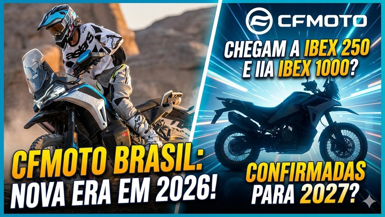 Nova trail chinesa CFMoto Ibex 250 e big trail 1000MT-X na rota do ...
