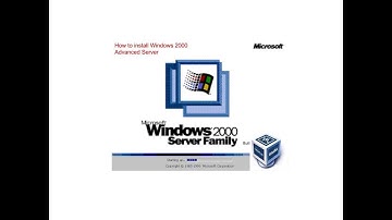 How to Install Windows 2000 Advanced Server in Oracle VM VirtualBox