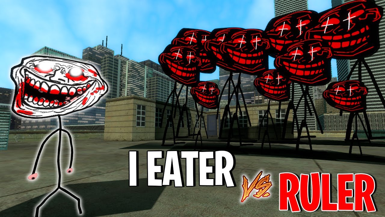 I EATER vs The Ruler Trollge!! Garry's Mod Sandbox