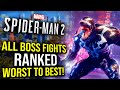 Spider-Man 2 All Major Boss Fights RANKED From Worst To Best!