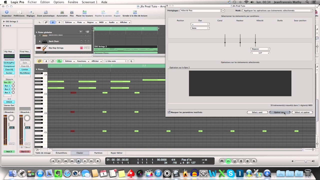 Logic Pro 9 Tuto 1 Beatmaking Les Bases De La Composition D Une Instru Francais Youtube