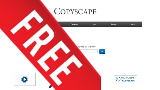 How to Use COPYSCAPE Premium for free for a lifetime