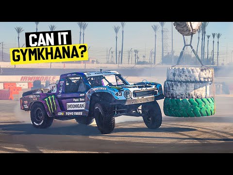 Can Ken Block Gymkhana in a 6500lb Trophy Truck? The Answer is YES.