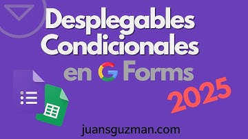Cómo crear DESPLEGABLES CONDICIONALES en Google Forms usando Apps Script y Sheets 🚀