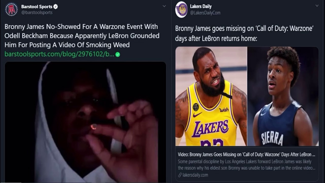 Bronny is Grounded and in a wheel chair