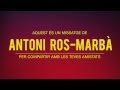 Capture de la vidéo Antoni Ros Marba #LaportaPresident